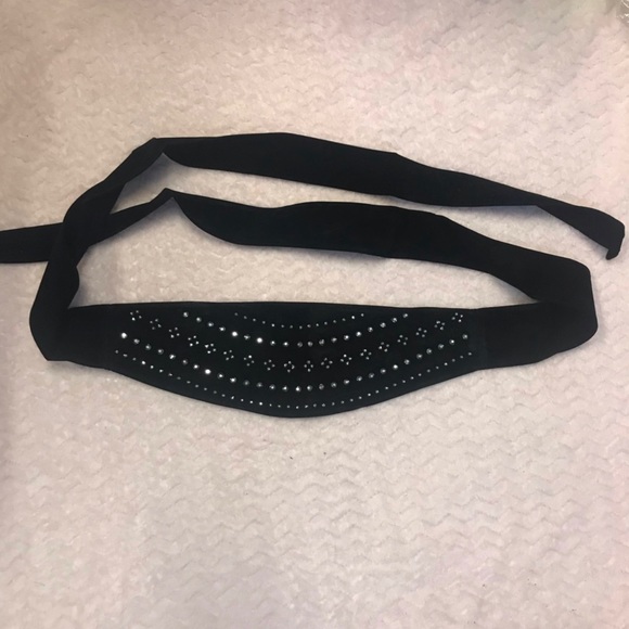 Velvet wrap around tie belt - Picture 6 of 6